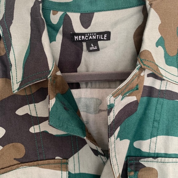 J. Crew Camo Light Weight Jacket - Picture 2 of 3